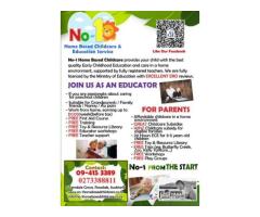 Auckland childcare, home-based childcare, No-1 childcare