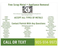 Free Scrap Metal Pickups + Junk Removal Services - Oshawa / Durham Region