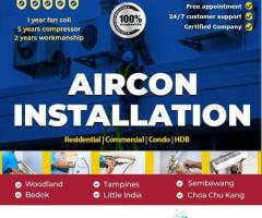 Best Aircon Installation Singapore - FREE INSTALLATION