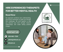 Hire Experienced Therapists for Better Mental Health