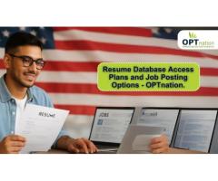 Resume Database Access Plans and Job Posting Options—OPTnation