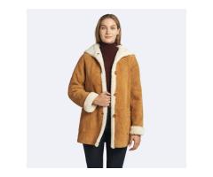 Luxurious female shearling jackets