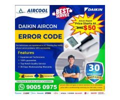 Daikin Aircon Error code