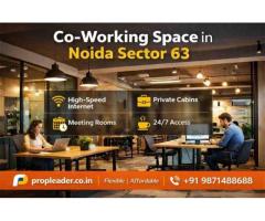 Premium Co-working Space in Noida Sector 63 – Flexible & Affordable