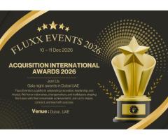 Acquisition International Awards 2026 | Global Recognition by Fluxx Events