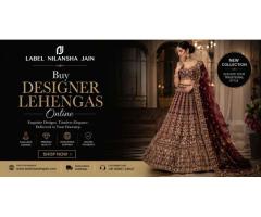 Buy Designer Lehengas Online for Bridal & Reception Looks