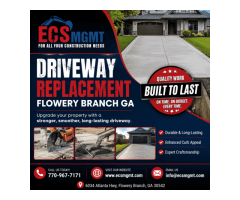 Driveway Replacement Flowery Branch GA