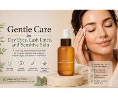 Clean Beauty Eyelid Solution for Daily Eye Hygiene and Wellness
