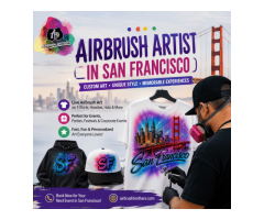 Airbrush Artist in San Francisco – Custom Live Art for Every Event
