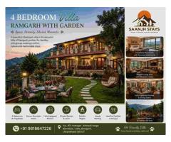 4 Bedroom Villa Ramgarh with Garden