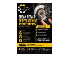 Brake Repair or Replacement in Sanford, NC – Safe, Reliable & Affordable Service