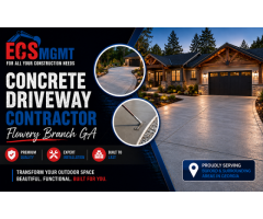 Concrete Driveway Contractor Flowery Branch GA