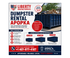 Dumpster Rental Apopka – Fast, Affordable & Local Service
