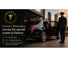Luxury limousine service for special events in Denver