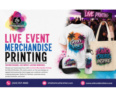 Live Event Merchandise Printing for Memorable Events