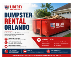 Affordable Construction Dumpster Rental Orlando for Projects