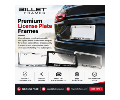 Premium License Plate Frames – Stylish, Durable & Personalized
