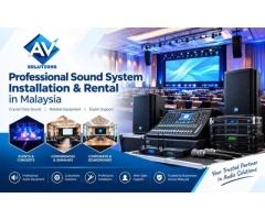 Quality Sound System Installation in Malaysia for Events & Conferences