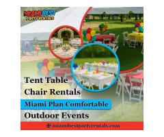 Tent Table Chair Rentals Miami: Plan Comfortable Outdoor Events