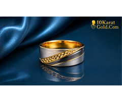 Shop 10K 14K Mens Diamond & Gold Ring in Texas USA–10 Karat Gold