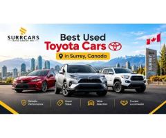 Top quality used Toyota cars in Surrey, Canada