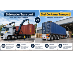 SIDELOADER TRANSPORT MELBOURNE – 20FT & 40FT CONTAINERS