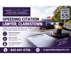 Speeding Citation Lawyer, Clarkstown – Get Professional Traffic Ticket Help