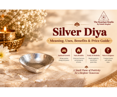 Buy Pure Silver Diya Online at Best Price | The Stardust Studio