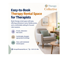 Affordable Therapy Rental Space with Flexible Booking