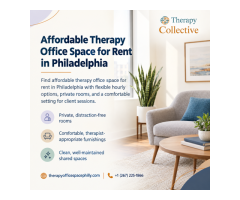 Convenient and Affordable Therapy Rooms for Rent in Philadelphia
