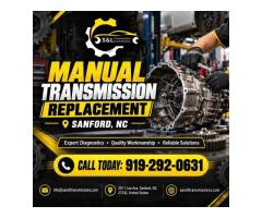 Quality Manual Transmission Replacement in Sanford, NC for Lasting Reliability