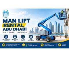 Man Lift Rental Abu Dhabi for Construction and Maintenance Work
