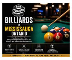 Looking for Billiards in Mississauga Ontario? Visit Champs FEC