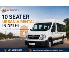 10 Seater Urbania Rental in Delhi for Group Travel