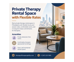 Convenient Therapy Rental Space for Growing Practices