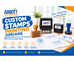 Custom Stamps Printing Adelaide for Businesses- Abbott Print