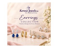 Buy Gold & Diamond Earrings Online in Dubai | Kerose Jewels