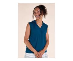 Stylish Frill Neck Sleeveless Tops for Effortless Everyday Fashion