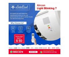 Aircon Light Blinking