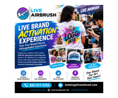 Choose Live Airbrush for a Creative Live Brand Activation Experience