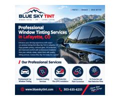 Professional PPF Installation in Lafayette, CO | Blue Sky Tint