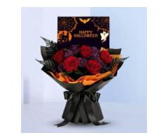 Halloween Flower Arrangements in Dubai | Black Tulip Flowers