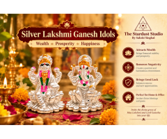 Buy Silver Lakshmi Ganesh Idol Online