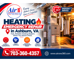 Need Emergency Heating Repair in Ashburn, VA? Get 24/7 Help