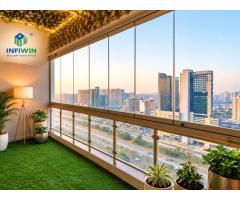 Frameless Folding Glass Window | Infi Window