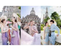Thai Costume Photoshoot Service at Wat Arun, Bangkok